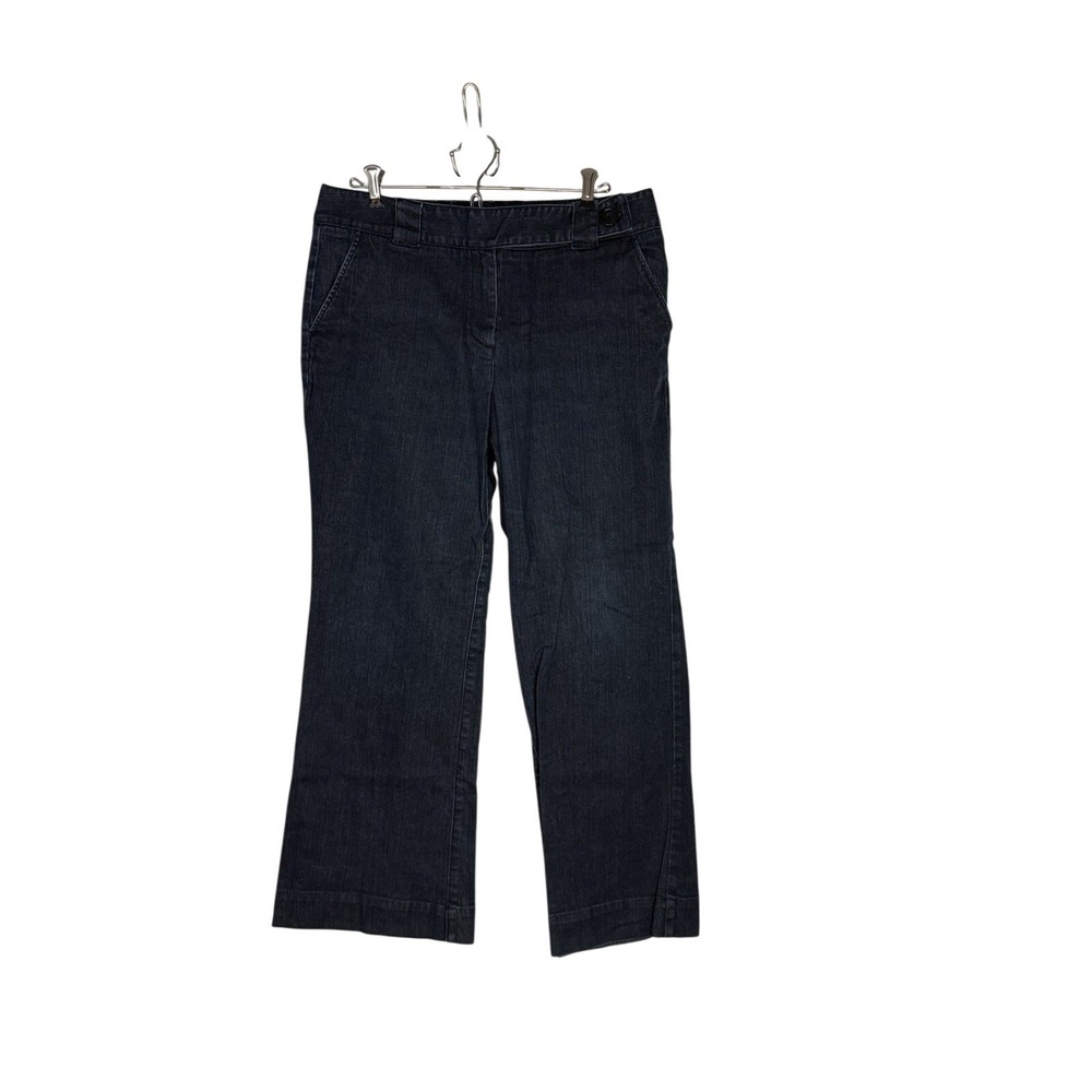 TALBOTS petite Size 12p Dark wash signature flare Dark blue jeans denim pants